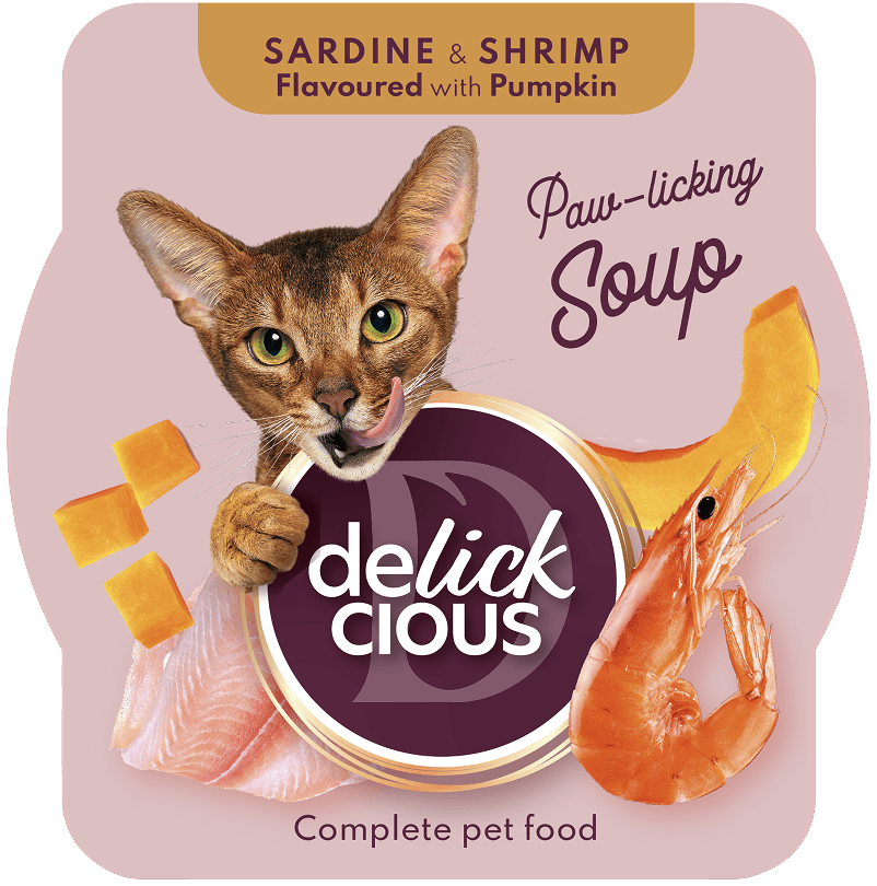 Zupa z sardyną z krewetkami i dodatkiem dyni